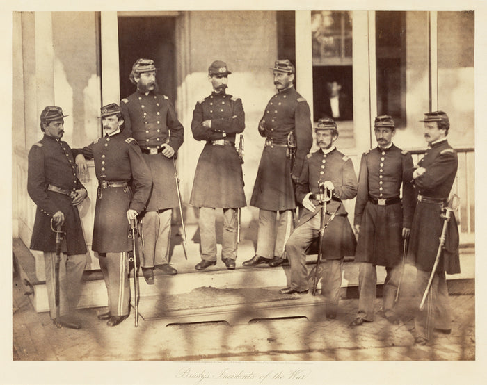 Mathew B. Brady:Officers, 71st Regiment, New York Infantry,16x12