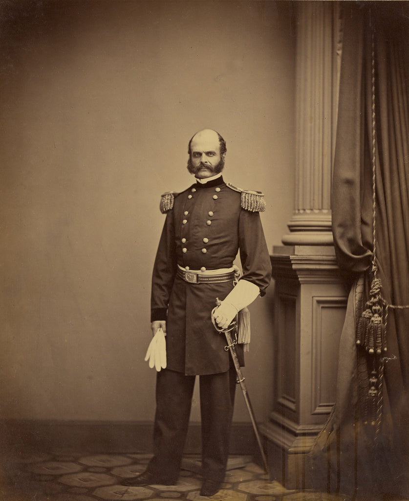 Mathew B. Brady:Major General A.E. Burnside, Poster Print Wall Art
