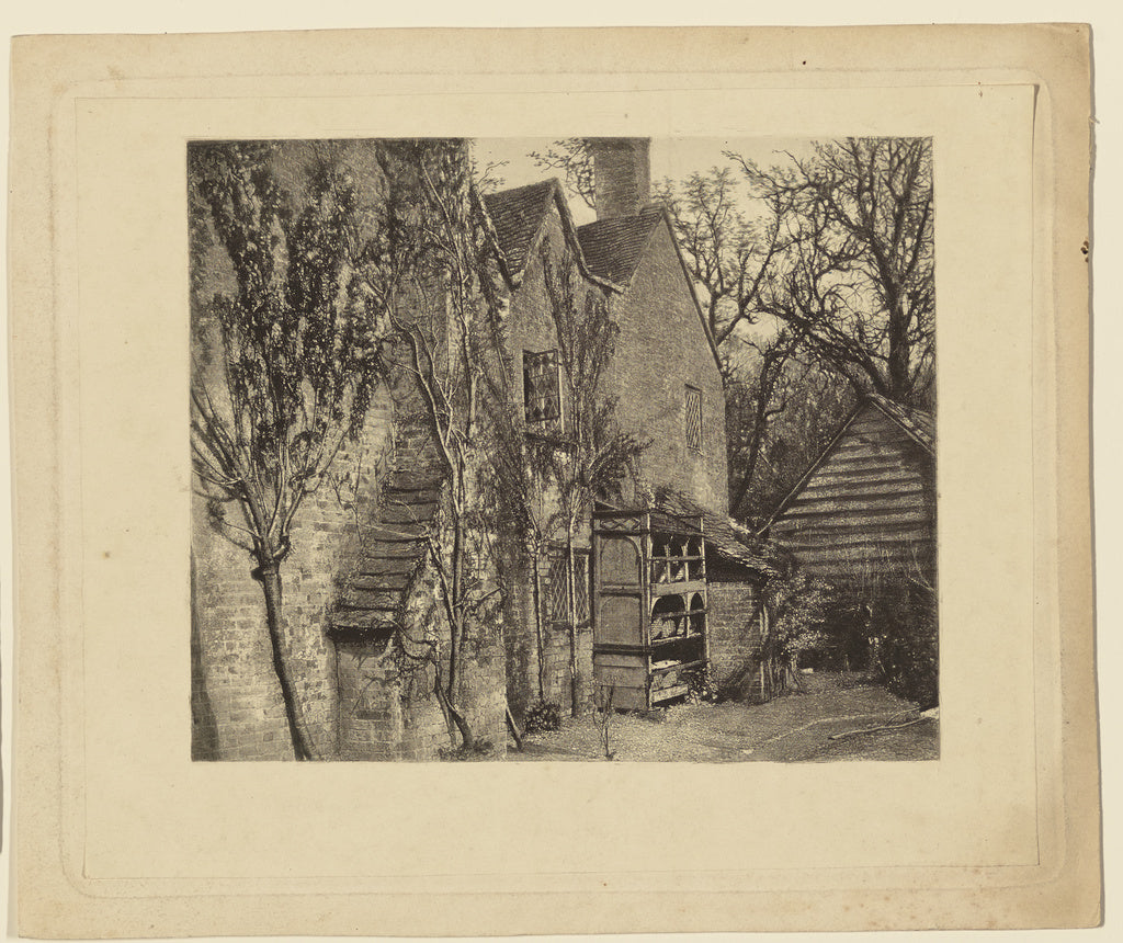 Roger Fenton:[Side Yard of a House], Poster Print Wall Art