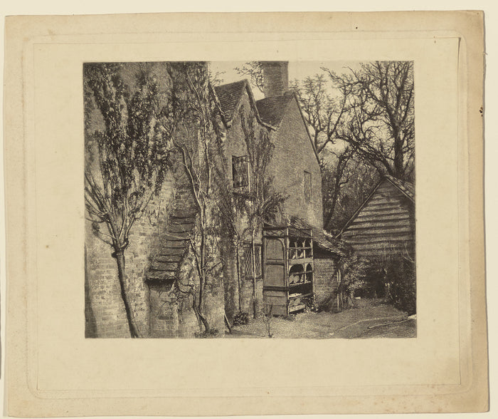 Roger Fenton:[Side Yard of a House],16x12