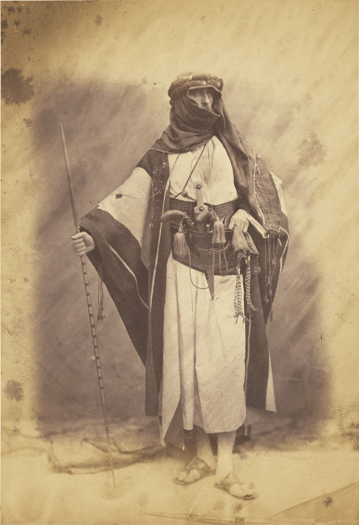Roger Fenton:Arab Chief at Turkish Headquarters., Poster Print Wall Art