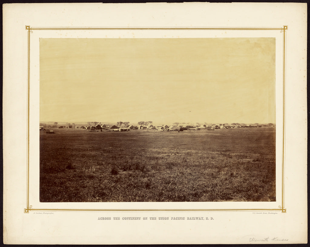 Alexander Gardner:[Ellsworth, Kansas], Poster Print Wall Art