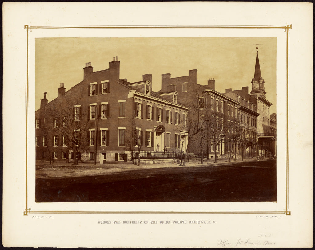 Alexander Gardner:[Office of the Union Pacific Railroad Comp, Poster Print Wall Art