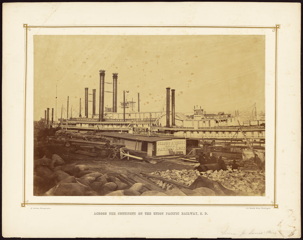 Alexander Gardner:[Levee, St. Louis, Missouri], Poster Print Wall Art