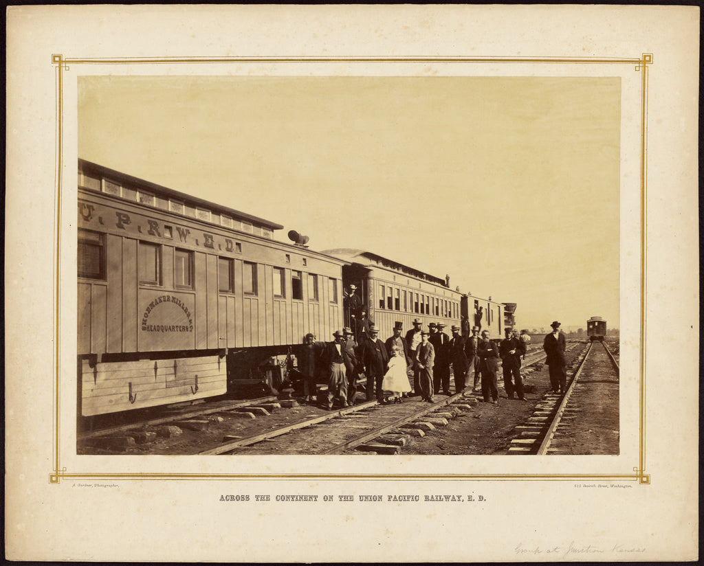 Alexander Gardner:[Group at Junction, Kansas], Poster Print Wall Art
