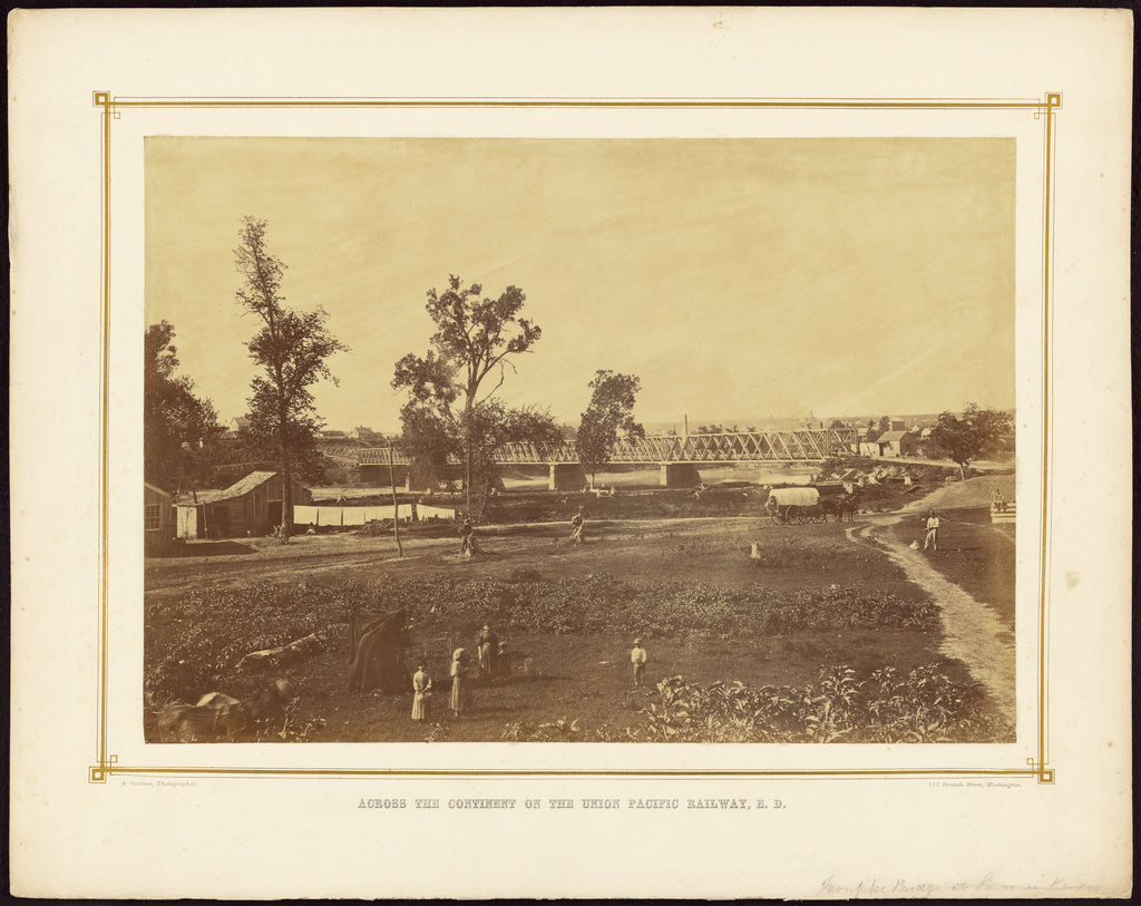 Alexander Gardner:[Turnpike Bridge at Lawrence, Kansas],16x12"(A3)Poster