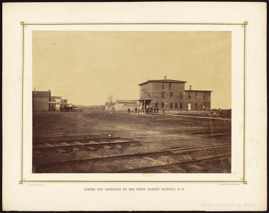 Alexander Gardner:[Lincoln Avenue, Wamego, Kansas], Poster Print Wall Art