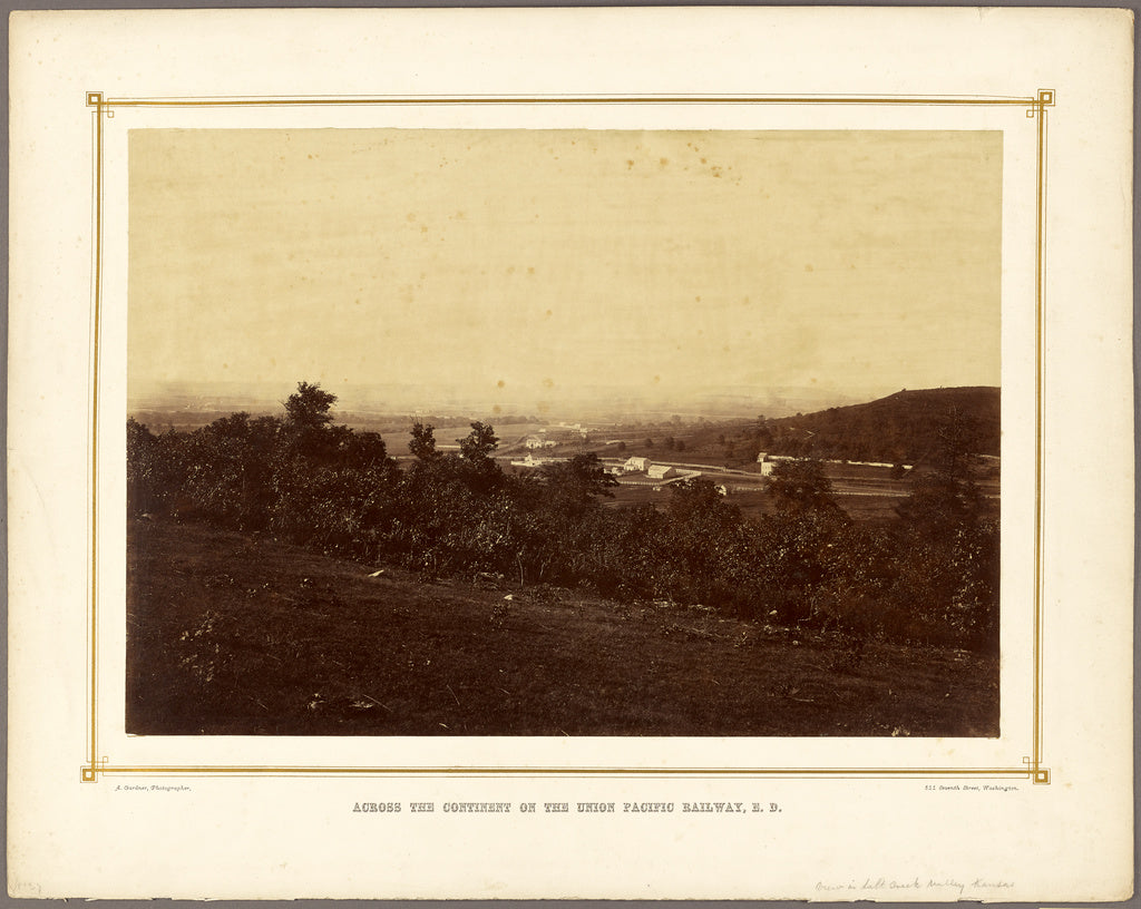 Alexander Gardner:[View in Salt Creek Valley, Kansas], Poster Print Wall Art