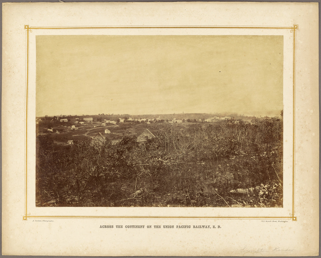 Alexander Gardner:[Lecompton, Kansas], Poster Print Wall Art
