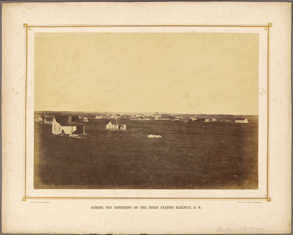 Alexander Gardner:[Junction City, Kansas], Poster Print Wall Art