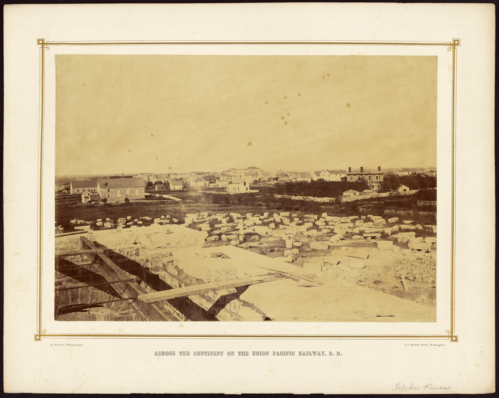 Alexander Gardner:[Topeka, Kansas], Poster Print Wall Art