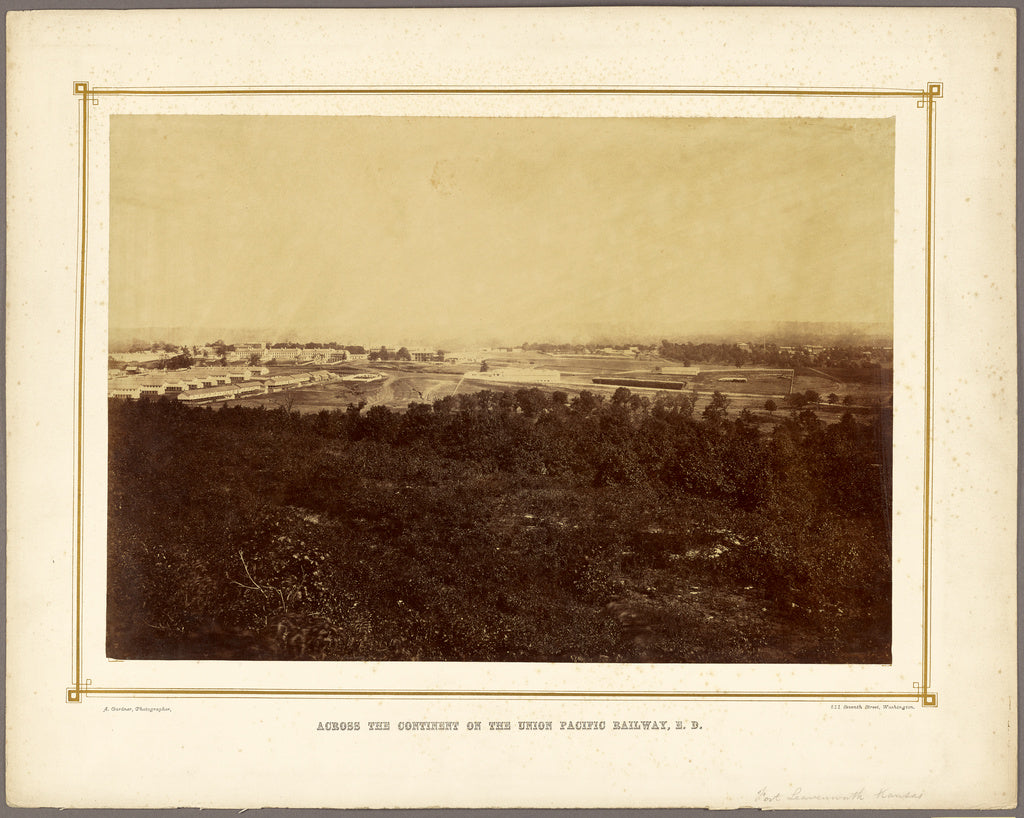 Alexander Gardner:[Ft. Leavenworth, Kansas], Poster Print Wall Art