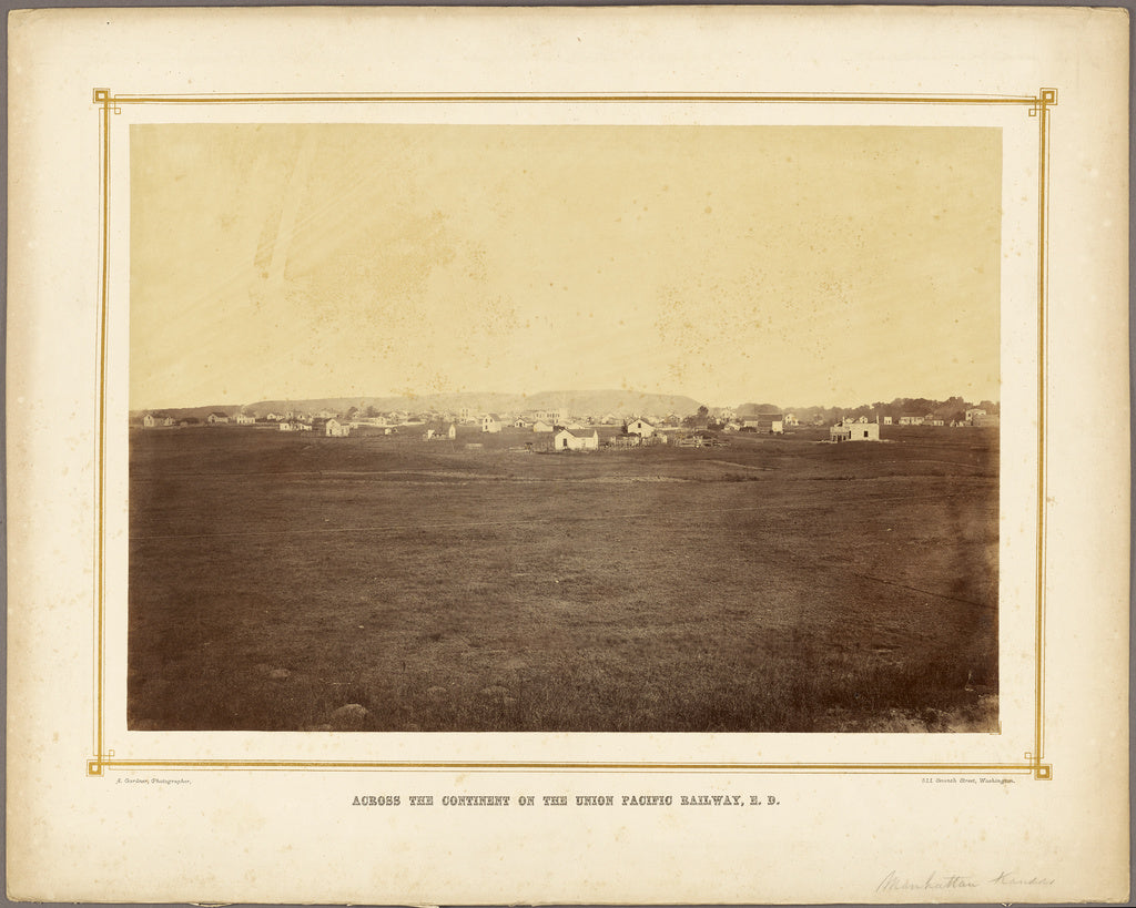 Alexander Gardner:[Manhattan, Kansas], Poster Print Wall Art