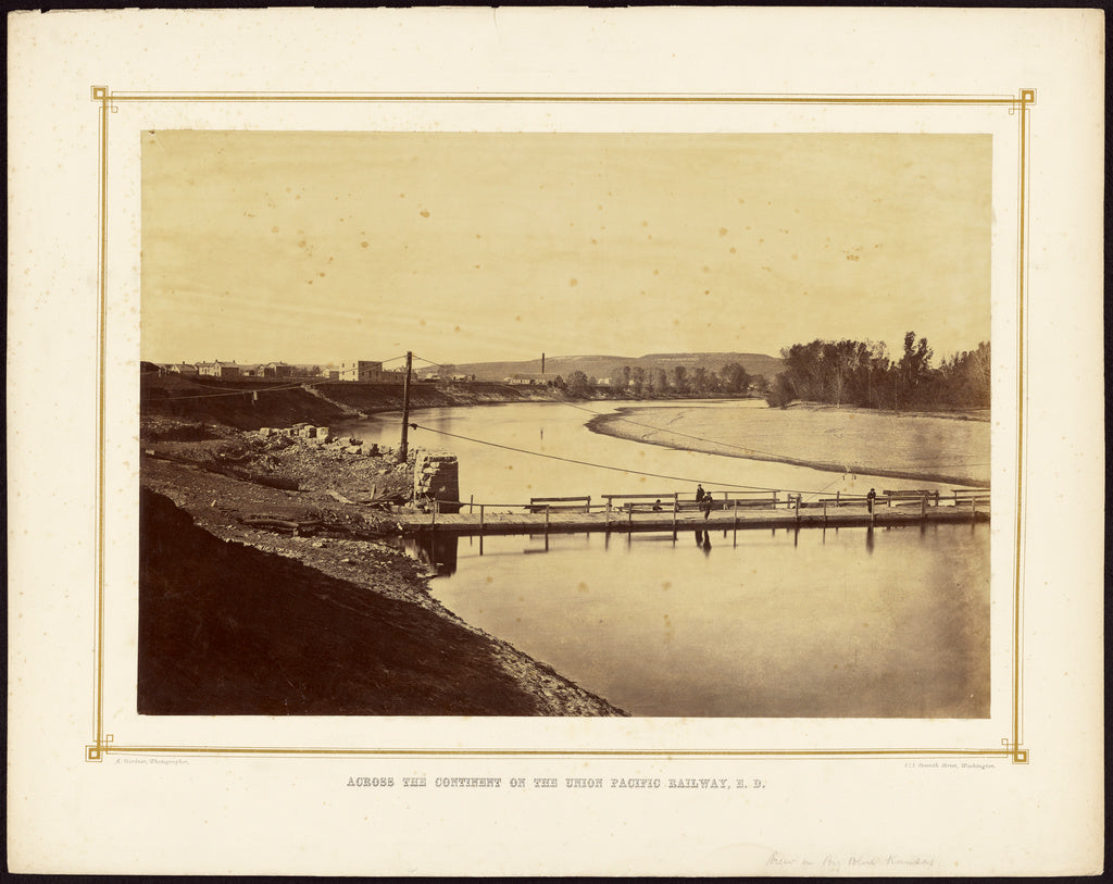 Alexander Gardner:[View on the Big Blue River, Kansas],16x12"(A3)Poster