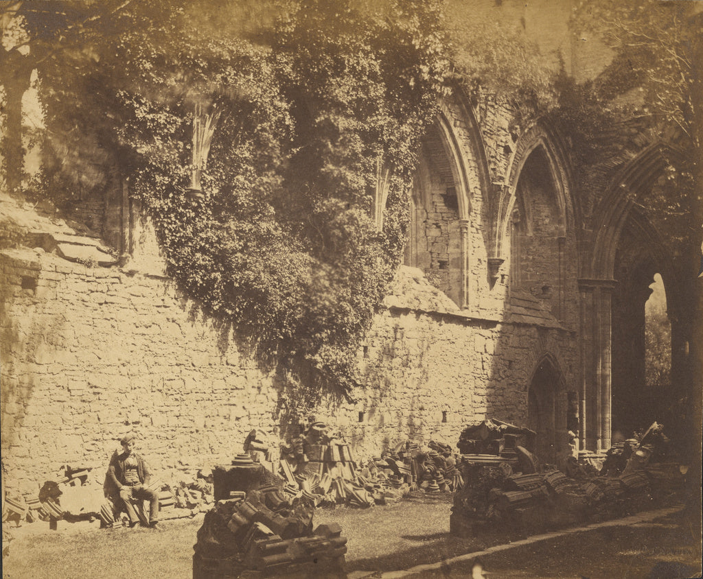 Roger Fenton:[Aisle of Tintern Abbey], Poster Print Wall Art