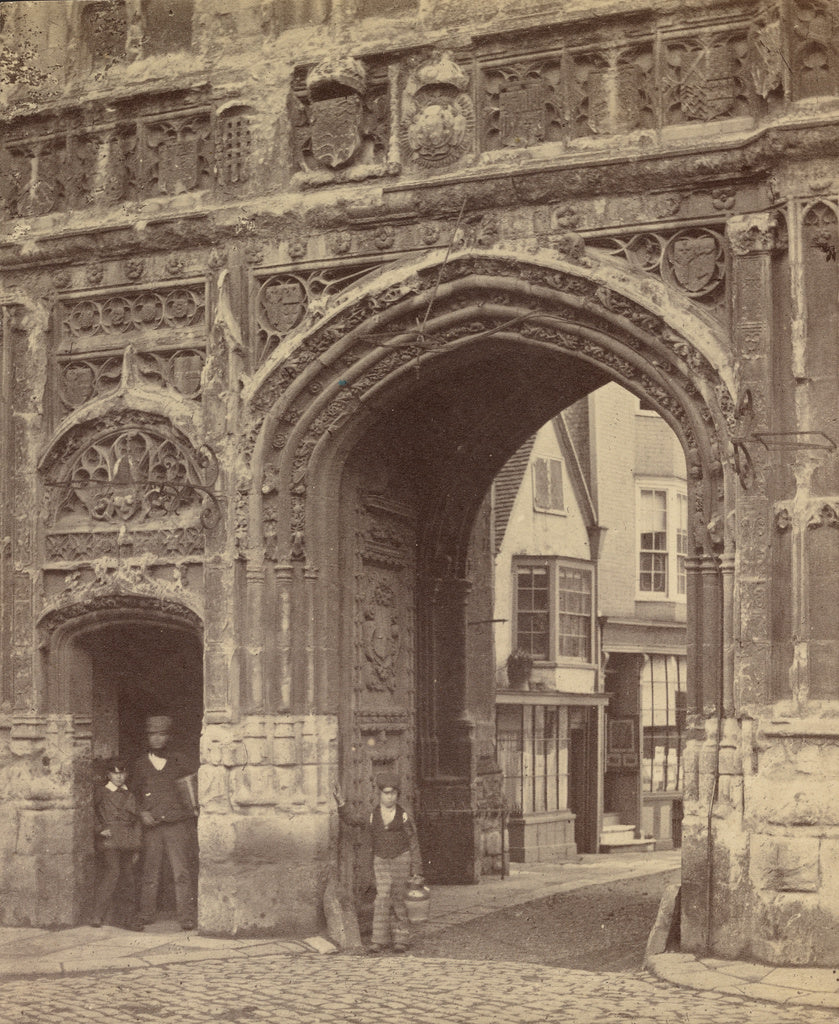 Francis Bedford:[The Gateway, Canterbury], Poster Print Wall Art