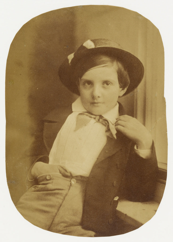 Oscar Gustave Rejlander:[Portrait of a Young Boy], Poster Print Wall Art