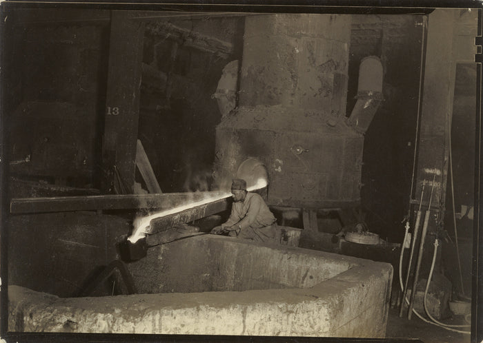 Lewis W. Hine:[Black Steel Worker] Baldwin Locomotive Works,,16x12