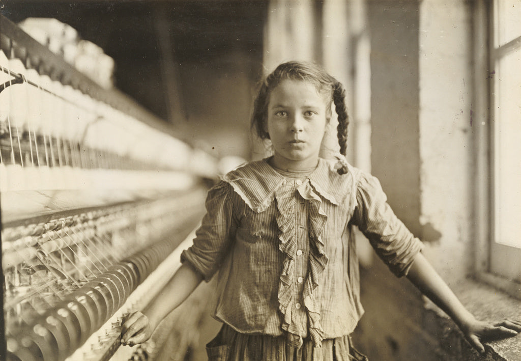 Lewis W. Hine:Cotton-Mill Worker, North Carolina, Poster Print Wall Art