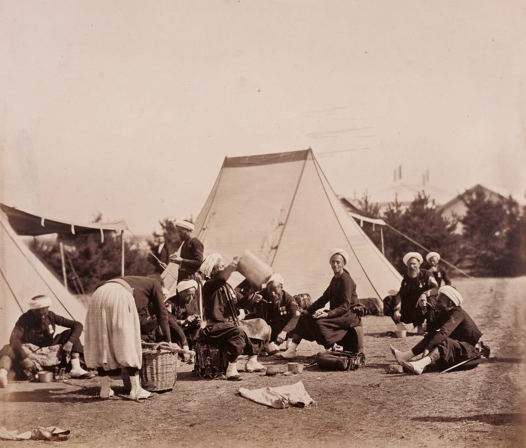 Gustave Le Gray:Zouaves' Meal, Poster Print Wall Art