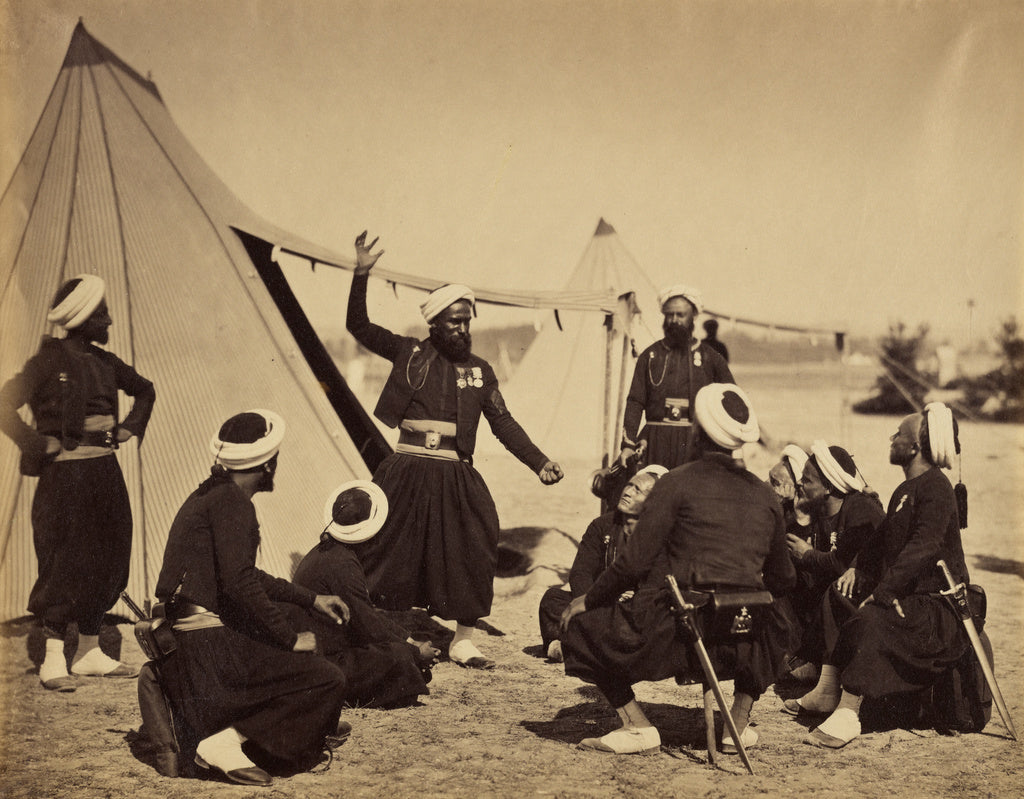 Gustave Le Gray:Zouave Storyteller, Poster Print Wall Art