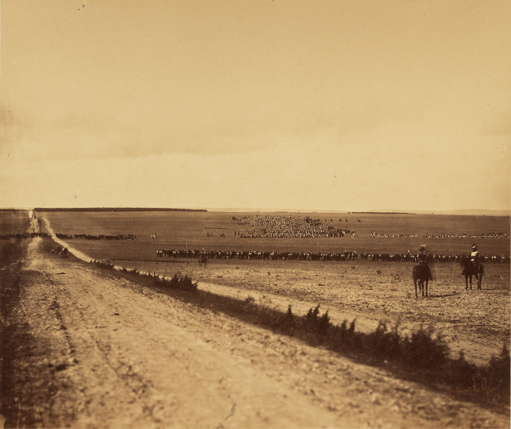 Gustave Le Gray:[Maneuvers, Camp de Chalons], Poster Print Wall Art