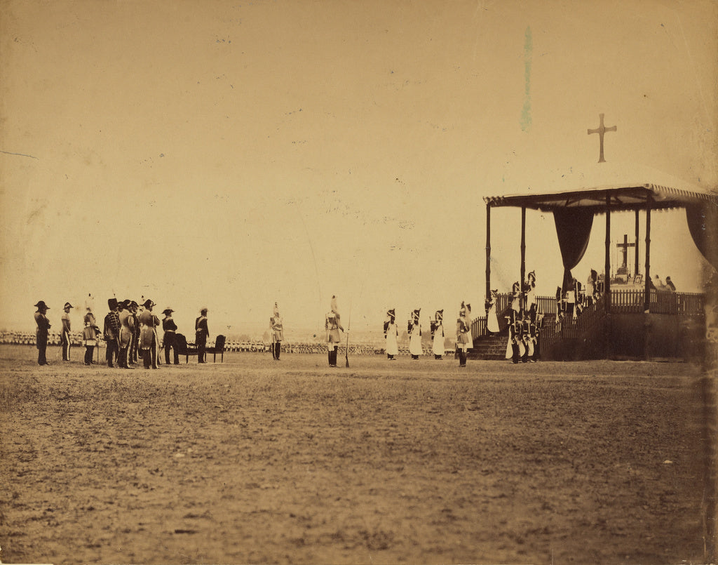 Gustave Le Gray:[Military Mass at Camp de Chalons in the Pre, Poster Print Wall Art