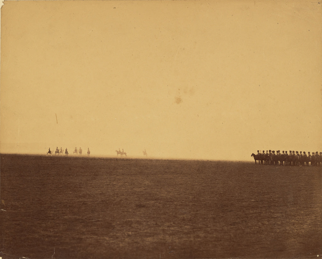 Gustave Le Gray:[Cavalry Exercises, Camp de Chalons], Poster Print Wall Art