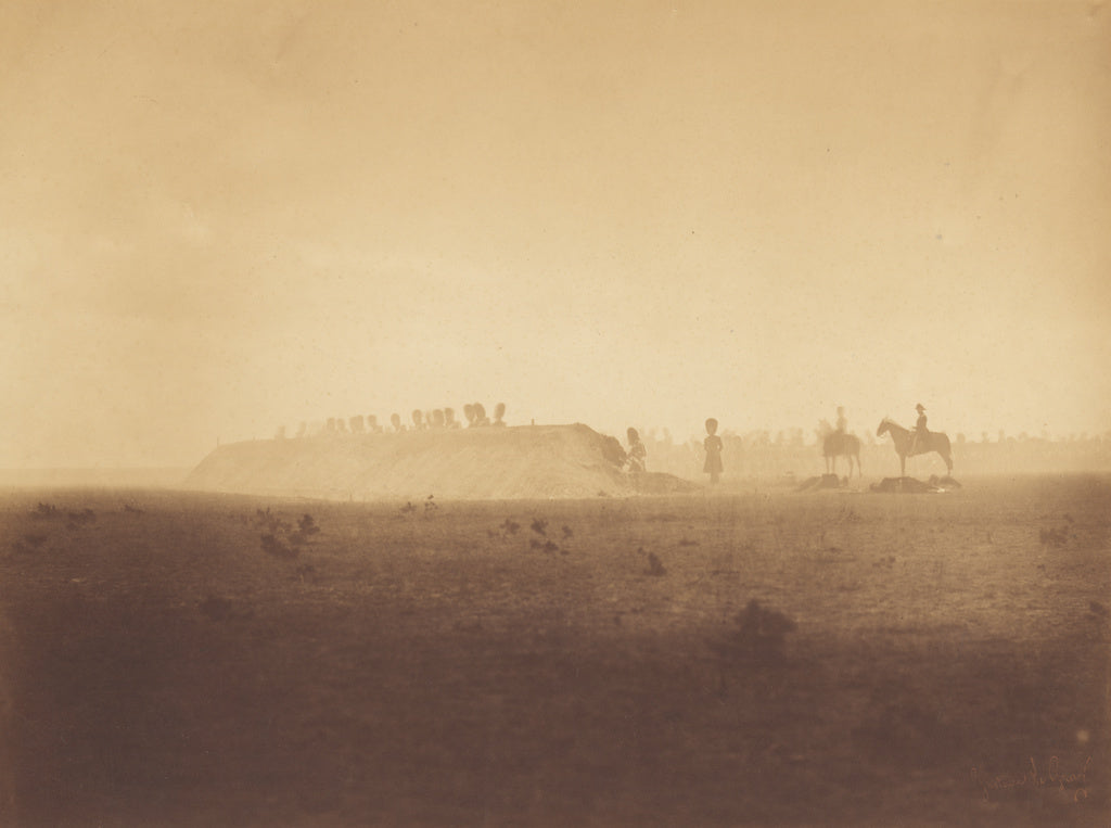 Gustave Le Gray:[Drill formation, Camp de Châlons], Poster Print Wall Art