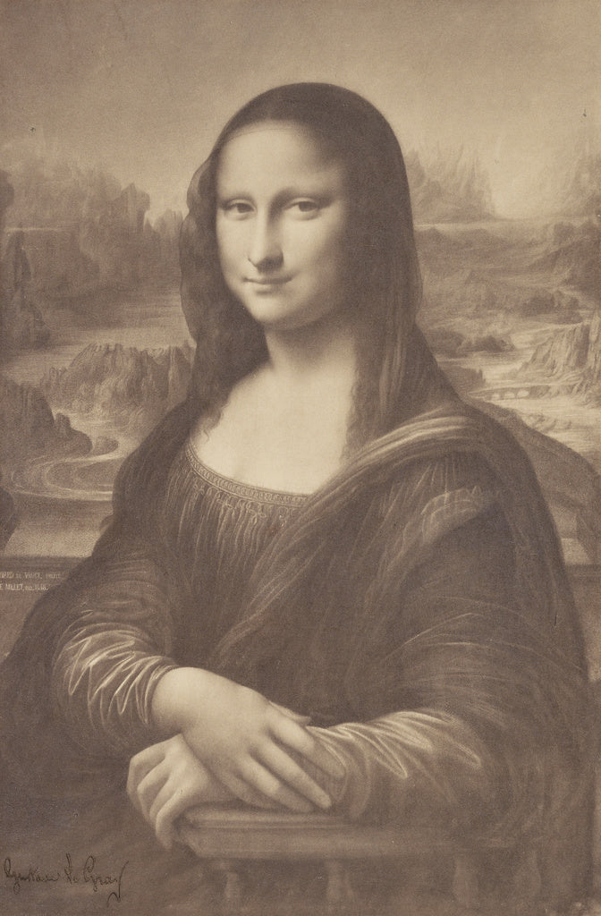 Gustave Le Gray:[Millet's Drawing of the Mona Lisa], Poster Print Wall Art