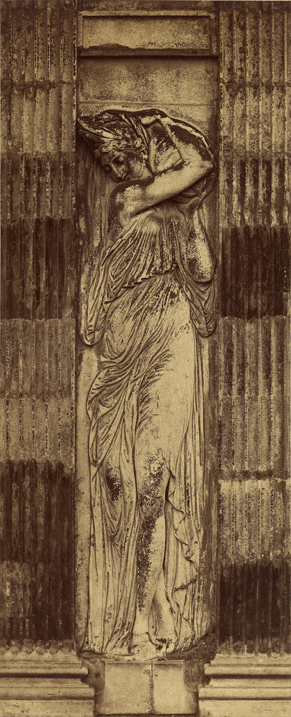 Charles Marville:[ Détail des Nymphe de Jean Goujon] / [Nym, Poster Print Wall Art