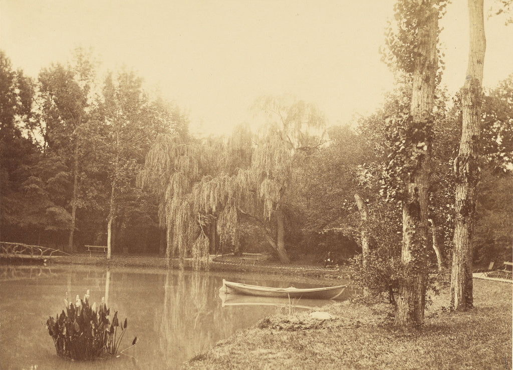 Charles Marville:[Scene at the Bois de Boulogne, Paris], Poster Print Wall Art
