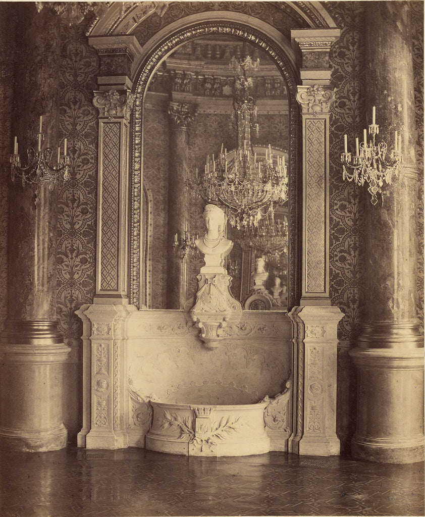 Charles Marville:[Interior of a Palace, probably the Hotel d, Poster Print Wall Art