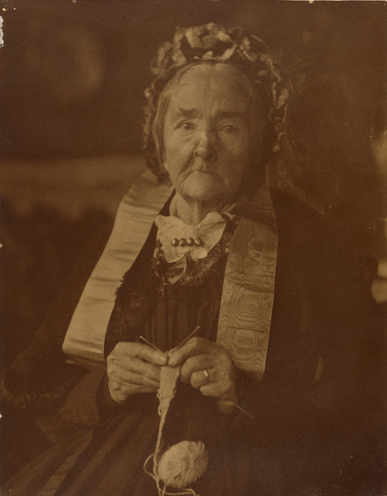 Gertrude Käsebier:[Grandmother Käsebier with Knitting], Poster Print Wall Art