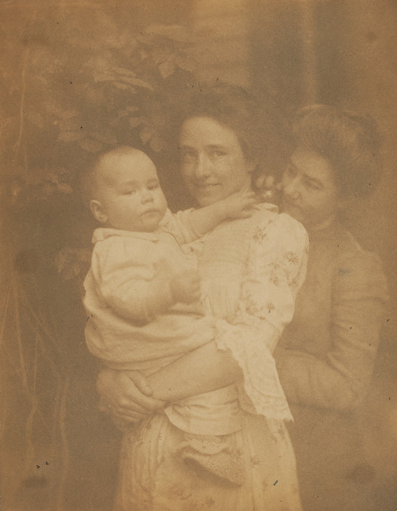 Gertrude Käsebier:[Gertrude O'Malley holding Charles, flank, Poster Print Wall Art