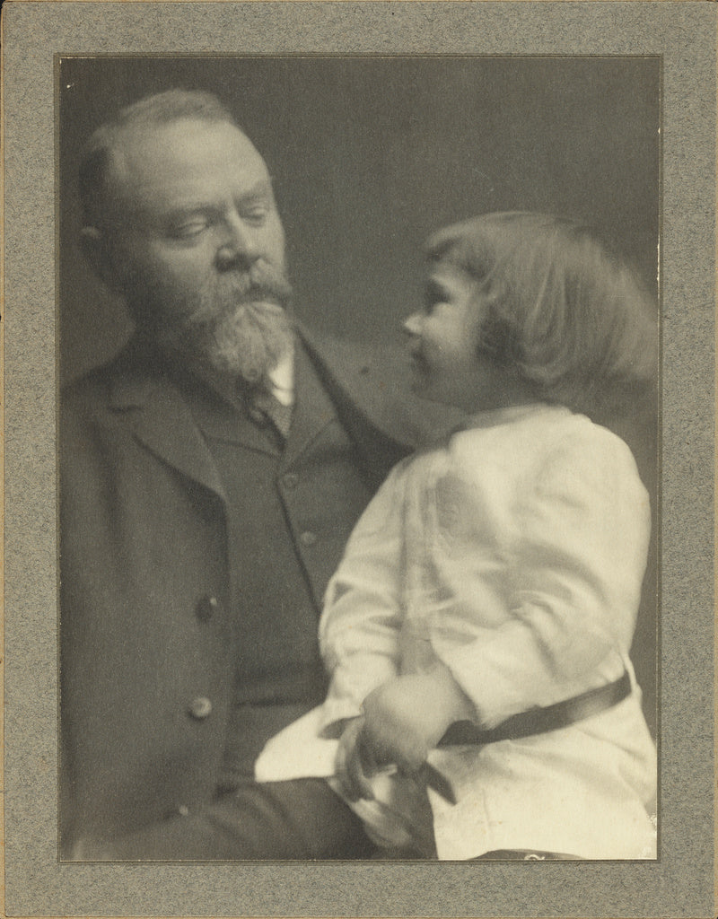 Gertrude Käsebier:[Eduard Käsebier and grandson Charles F., Poster Print Wall Art