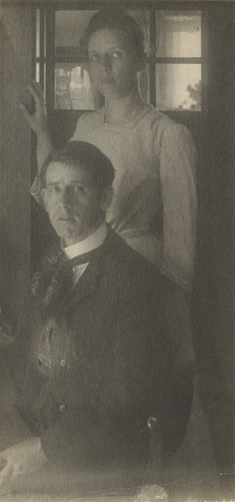 Gertrude Käsebier:[Portrait of Clarence H. & Jane White], Poster Print Wall Art