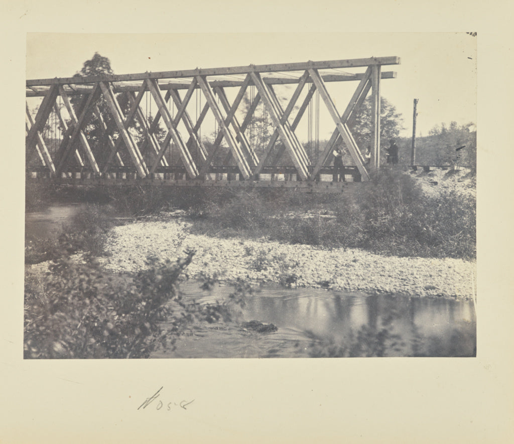 A.J. Russell:[Railroad truss bridge],16x12"(A3)Poster