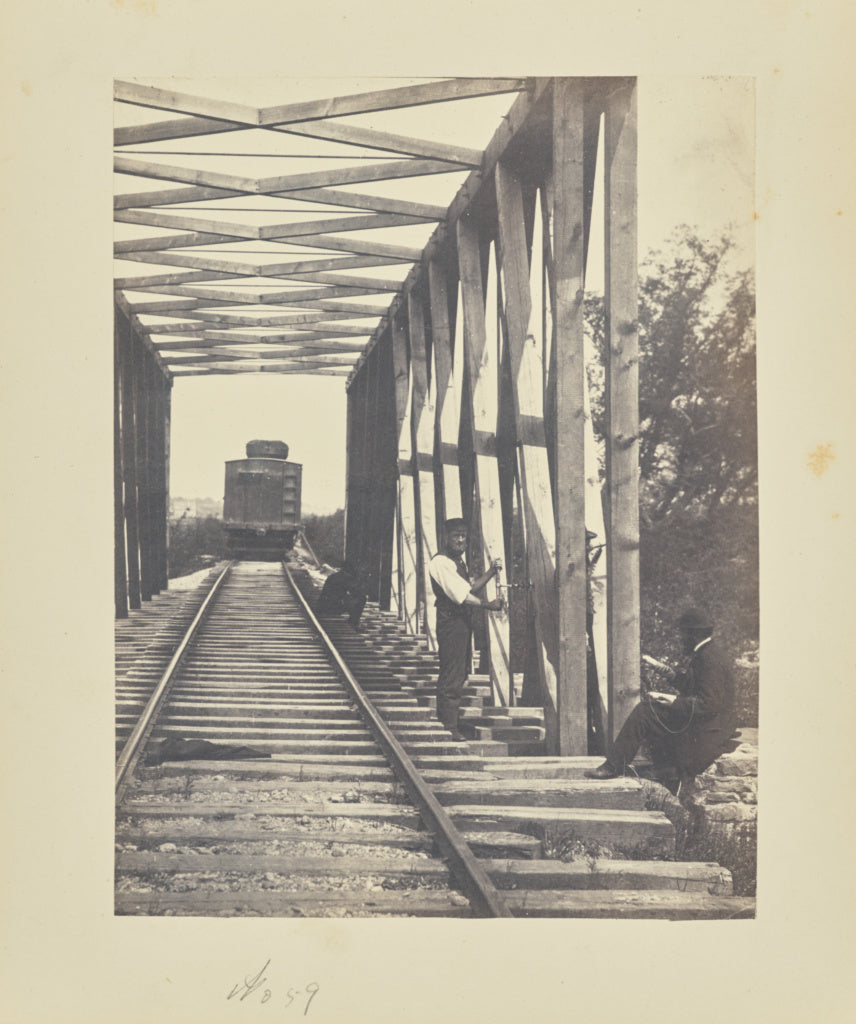 A.J. Russell:[Destroying a truss bridge],16x12"(A3)Poster