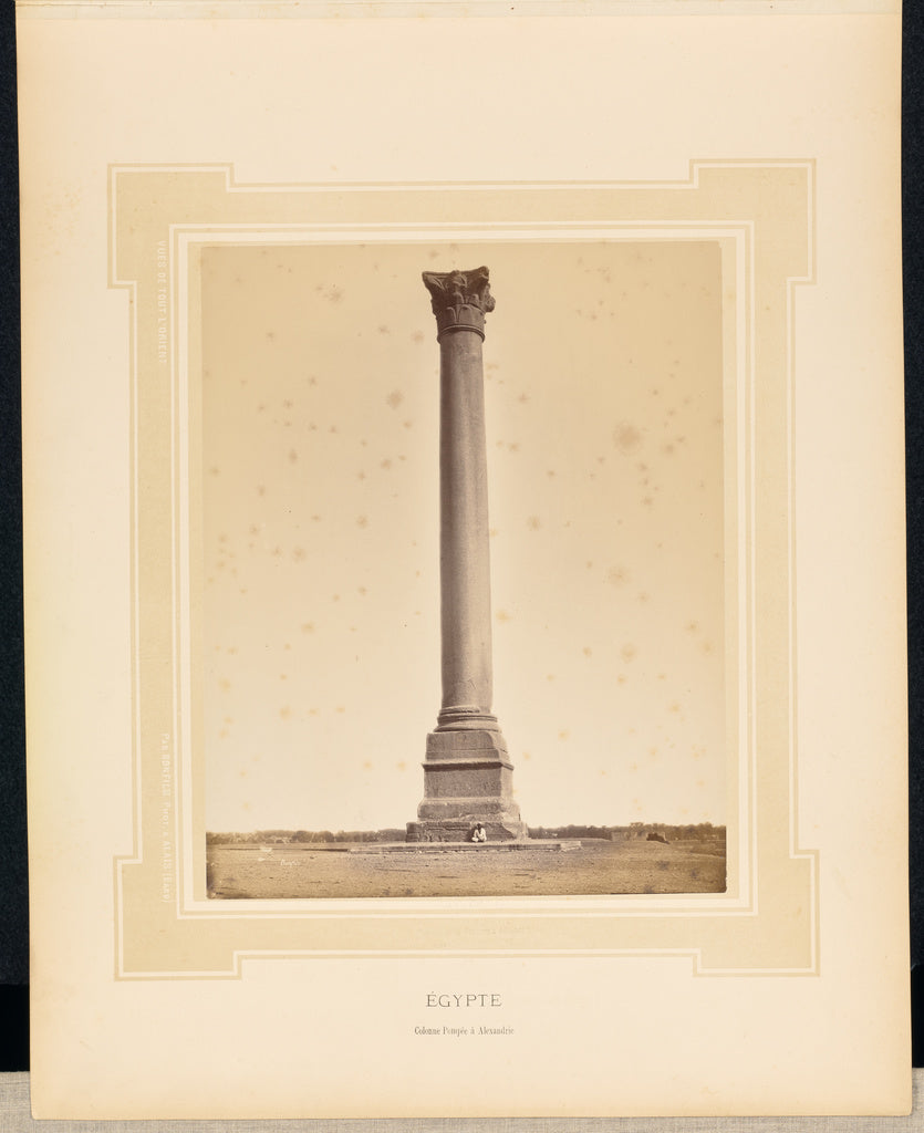 Félix Bonfils:egypte: Colonne Pompée à Alexandrie,16x12"(A3)Poster