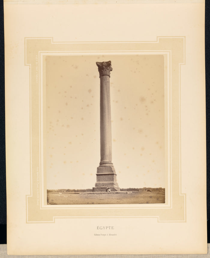 Félix Bonfils:egypte: Colonne Pompée à Alexandrie,16x12