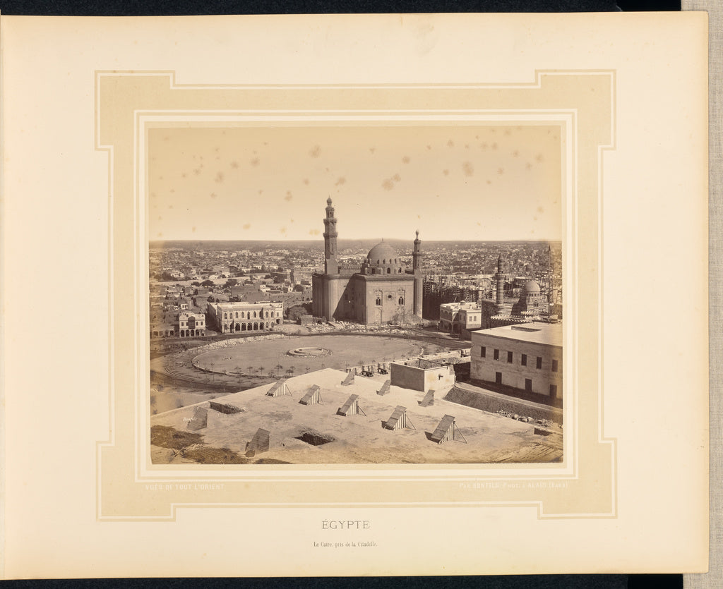 Félix Bonfils:egypte: Le Caire, pris de la Citadelle,16x12"(A3)Poster