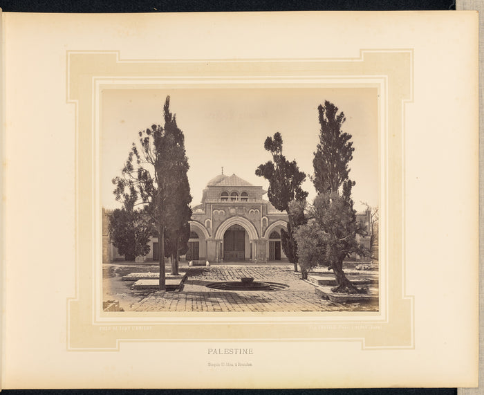 Félix Bonfils:Palestine: Mosquée El-Aksa, à Jerusalem,16x12