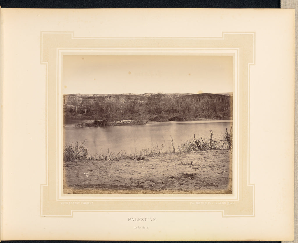 Félix Bonfils:Palestine: Le Jourdain, Poster Print Wall Art