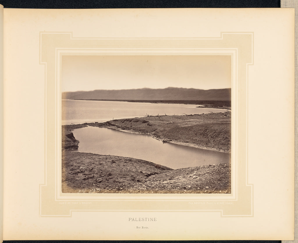 Félix Bonfils:Palestine: Mer Morte, Poster Print Wall Art