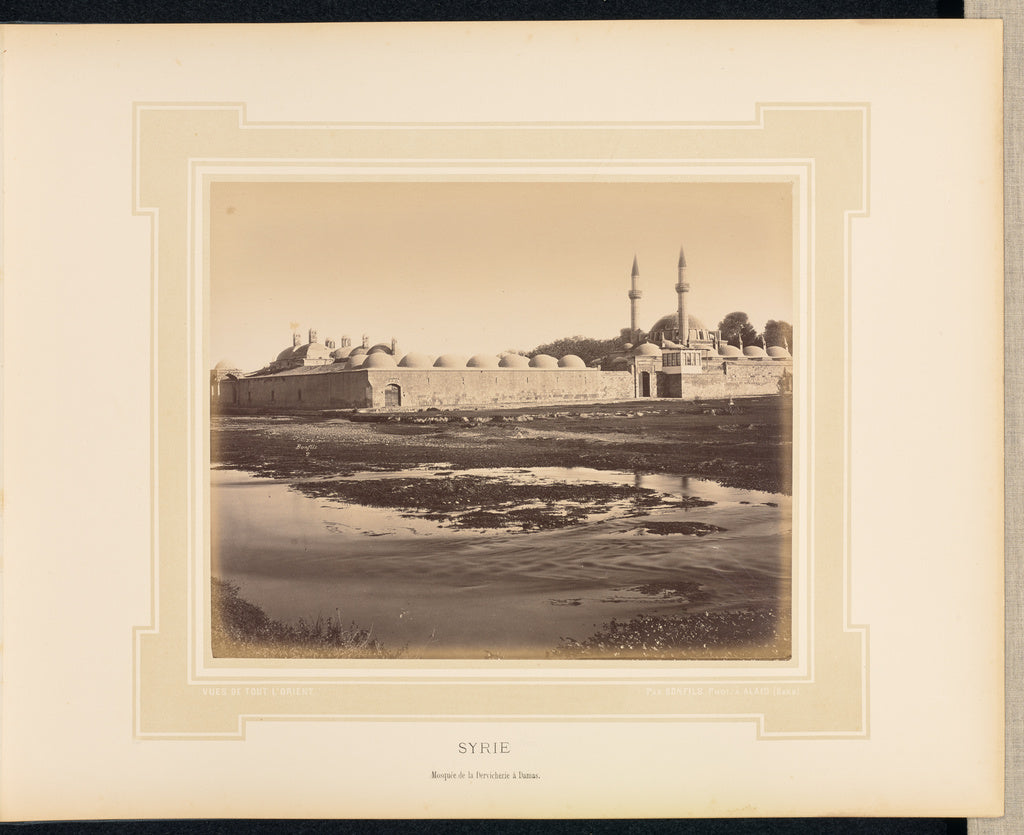 Félix Bonfils:Syrie: Mosquée de la Dervicherie à Damas, Poster Print Wall Art