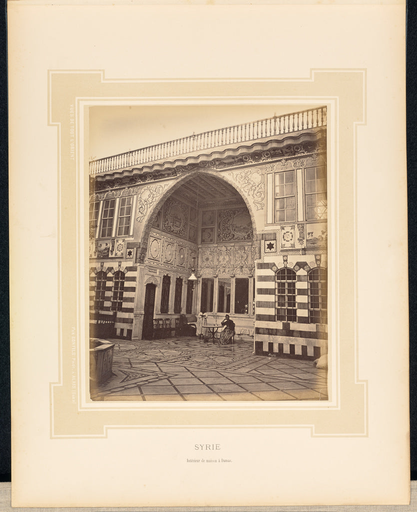 Félix Bonfils:Syrie: Intérieur de maison à Damas, Poster Print Wall Art