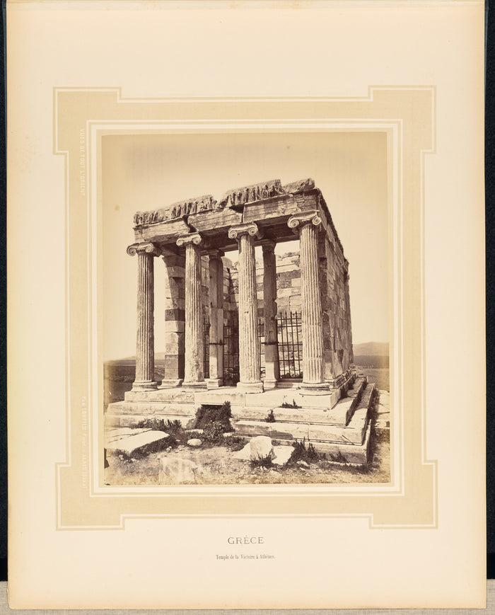 Félix Bonfils:Grèce: Temple de la Victoire à Athènes,16x12