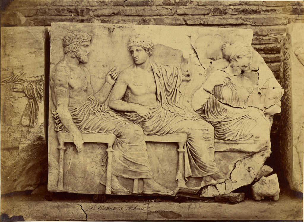 Dimitrios Constantin:Frise du Parthenon., Poster Print Wall Art