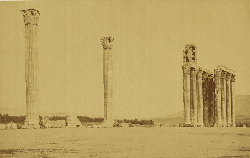 Baron Paul des Granges:Athens - Temple of Zeus Olympios.,16x12"(A3)Poster